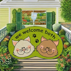 Tapis en fibre de coco personnalisés à imprimé animal, écologiques, résistants aux taches, antidérapants, pour entreprises et maisons, designs personnalisables - Product Image 2