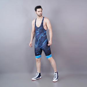 ชุดซิงเกิลเล็ตสำหรับนักมวยปล้ำแบบพิมพ์ลายด้านหน้า น้ำหนักเบา สำหรับผู้ชายและผู้หญิง ผลิตจากผ้าคอมเพรสชั่นประสิทธิภาพสูง ระบายอากาศได้ดี ยืดหยุ่นพอดีตัว - Product Image 4