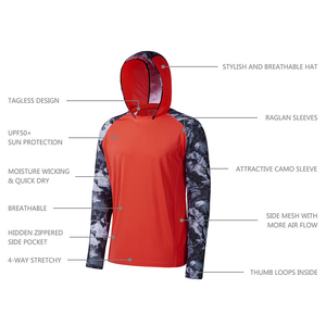 Ropa de Pesca Protectora UPF50, Sudadera de Pesca de Manga Larga de Secado Rápido y Transpirable para Hombre, Sudadera de Pesca con Protección UV de Secado Rápido - Product Image 3