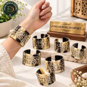 Fashion <b>Vintage</b> buffalo Horn Bracelet Customization Design Mix Color High Quality For Occasion/ Festival/ Beach Trip Handicraft - Product Image 6