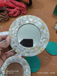 Nuevo Marco de mini espejo con incrustaciones de madreperla, elegante MARCO DE ESPEJO con incrustaciones de hueso y madreperla hecho a mano para el hogar y el Hotel - Product Image 4