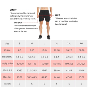 Double <b>Layer</b> Gym Fitness Shorts Elastic Waste Black Color Quick Dry Outdoor Sport Jogging Running Men's 2 in 1 Gym Shorts - Product Image 6