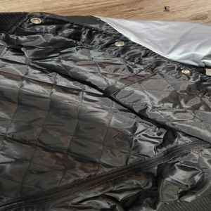 Chaquetas bomber de béisbol con cierre de botones y corte holgado estilo hip hop, último diseño, hechas en Pakistán, chaqueta bomber personalizada para hombre. - Product Image 6