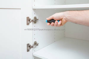 Wholesale KELO KL263 Steel <b>Cabinet</b> Door <b>Hinge</b> <b>Soft</b> <b>Closing</b> Hidden Nickel Plated Kitchen Bedroom Home Office Furniture Drawer - Product Image 3