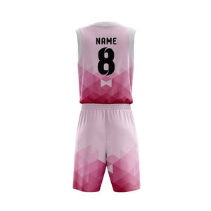 Nouveauté : Ensemble d'uniformes de basketball en polyester 100 % avec impression par sublimation, prix raisonnable, logo personnalisé - Product Image 3