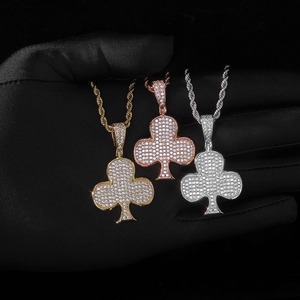 Pendentif géométrique personnalisé en argent et or, bijoux hip-hop rock, pendentif en laiton, bijoux pour rappeurs, pour hommes. - Product Image 3