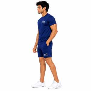 Camiseta Deportiva de Invierno para Hombre, Marca GYM ACTIVE ENTERPRISES, Estilo Vintage, Color Azul Marino, Cuello Alto, Tejida, 100% Poliéster Ecológico, ODM - Product Image 3