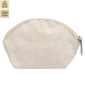 Pochette de maquillage en toile de coton non laminée 350 GSM, trousse de maquillage de voyage 16x14x8 cm, logo personnalisé, vente en gros, modèle OEM SS490 - Product Image 2