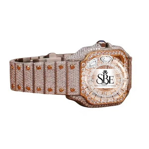 Reloj de Diamantes de Plata y Acero Inoxidable de Primera Calidad con Moissanita, Reloj de Moda con Diamantes Reales y Diseño Duradero - Product Image 2