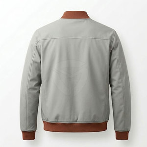 Veste classique pour homme, style bomber, fermeture éclair facile, matière douce, tenue simple et tendance, veste d'hiver pour la rue et l'usage quotidien - Product Image 2