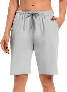 Shorts décontractés en coton pour hommes, taille élastique avec cordon de serrage, shorts d'été, logo personnalisé, marque privée, fournisseur en gros - Product Image 4
