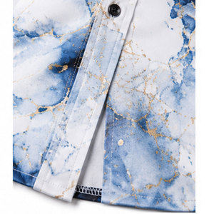 Camisa de Hombre a la Moda con Botones y Estampado Personalizado, 100% Algodón, Secado Rápido, Transpirable, Elegante, Informal, para Oficina, ODM - Product Image 5