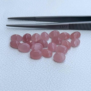 8x10mm Naturel Rose Goyave Quartz Facettes Ovale Coupe Gemme Personnalisé Haute Poli Lâche Semi Précieuse Pierre Fabricant - Product Image 2