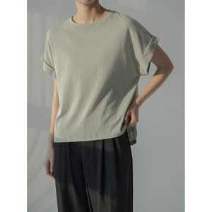 เสื้อยืดแขนสั้นผ้าป่านผสมฝ้าย ระบายอากาศได้ดี สำหรับฤดูร้อน - Product Image 4