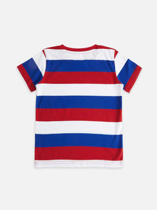 Camiseta de Manga Corta a Rayas para Niños 026, Impresión de Logotipo Personalizado, Ropa Exterior Lisa de Color Sólido, Camisetas Suaves para Niños y Niñas - Product Image 2