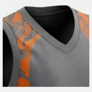 Uniformes de basket-ball pour adultes en mesh, impression par sublimation, compétition professionnelle, haute qualité, personnalisés, respirants, sans manches, grandes tailles - Product Image 5