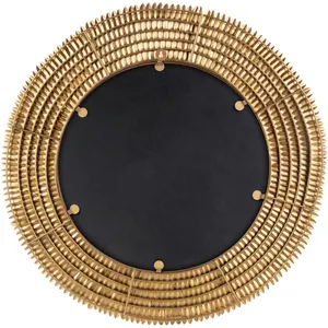 Miroir mural en métal fait main au design contemporain, miroir rond d'appoint haut de gamme pour l'intérieur de la maison de luxe, chambre à coucher, salle à manger - Product Image 3