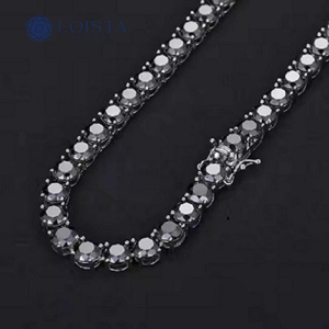 IGI Certified Lab Grown Diamond Hip Hop Cuban Link <b>Chain</b> Necklace In Gold <b>Iced</b> <b>Out</b> <b>Chain</b> for Men - Product Image 3