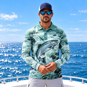 Polo de pêche en polyester 200 GSM pour hommes, respirant, idéal pour les magasins d'articles de sport - Vente en gros - Product Image 3