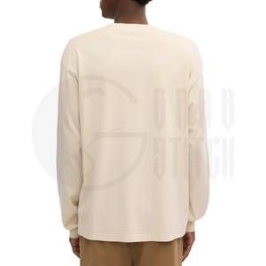 Camiseta de Manga Larga Extra Grande Personalizada para Hombre, Algodón Grueso, Estilo Urbano, Cuello Redondo, OEM ODM, Venta al Por Mayor - Product Image 5