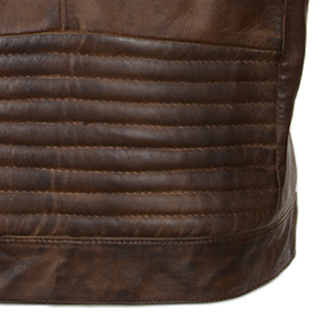 Blouson en cuir PU pour hommes, style super tendance, avec fourrure, personnalisable, vente en gros - Product Image 2