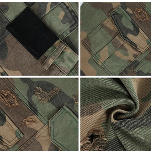 Shorts Cargo Homme Grande Taille Premium en Coton Lourd 100% Écologique Anti-Plis Personnalisable Uni Décontracté Respirant - Product Image 4