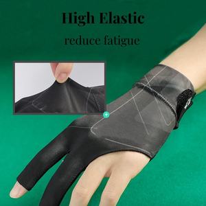 3-Finger Left Hand Breathable Hand Protective Polyester/Spandex Cue Gloves For Pool Snooker Billiards Nine-Ball French Billiard - Product Image 4
