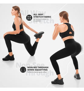 New Women's Leggings Elastic Waist Breathable Quick Dry Soft Fabric <b>Tummy</b> <b>Control</b> Exercise Gym Wear Yoga Pants 2025 - Product Image 4