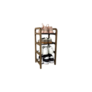 Minimalist Wooden <b>Shoe</b> Rack 3-Tier Standing <b>Shoe</b> Organizer Rectangular <b>Space</b> <b>Saving</b> Entryway <b>Storage</b> Shelf for Home Bedroom Hall - Product Image 2