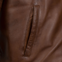 Veste d'automne pour homme en cuir véritable respirant et enduit, de haute qualité, nouveau style, fabriquée au Pakistan, service OEM, personnalisable