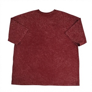 T-shirt Homme Oversize Marron à Manches Courtes Col Rond en Coton Jersey Couleur Unie Tricoté Coupe Décontractée - Product Image 5