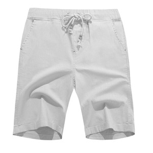 Pantalones Cortos Casuales para Hombre de Primera Calidad con Logotipo Personalizado, 100% Algodón Satinado, Ecológicos, de Secado Rápido, Transpirables, con Cordón Ajustable - Product Image 4