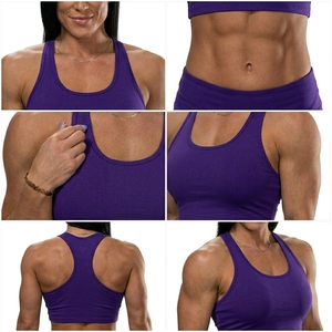 High Waisted Gym Shorts and Sports Bra Set Women's Yoga Fitness <b>Clothing</b> - Product Image 4