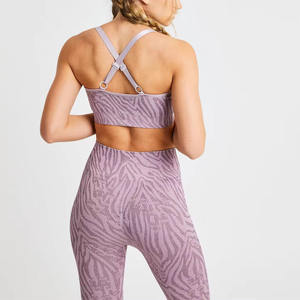 Leggings de Cintura Alta, Top Deportivo, Conjunto Deportivo de 2 Piezas para Mujer, Leggings de Cintura Alta, Conjunto de Gimnasio con Logotipo Frontal - Product Image 4