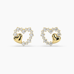 Pendientes de Oro de 14 Quilates con Diamantes Cultivados en Laboratorio, Estilo Vintage, Certificados por IGI, Chapados en Oro, Elegantes, Joyería Fina para Mujer, Lujosos, para Novia - Product Image 1