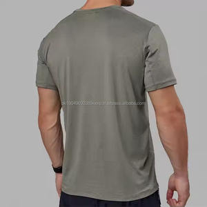 Camiseta Deportiva Ligera de Malla para Hombre, para Gimnasio, Correr, Entrenamiento, con Cuello Redondo, Lisa, de Manga Corta - Product Image 4