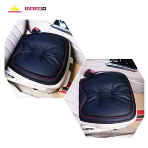 Vente en gros de coussins et oreillers ODM en cuir nappa noirs et rouges coussin de siège auto personnalisable coussin imperméable pour siège auto conducteur - Product Image 3