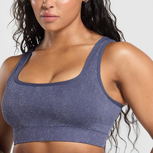 Soutien-gorge de sport grande taille pour femme, sexy, pour yoga, gym, course à pied, en Spandex/Nylon extensible, effet délavé, taille moyenne - Vente chaude, haute qualité - Product Image 1