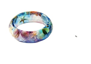 กำไลข้อมืออะคริลิคทำจากเรซินหลากสีสำหรับผู้หญิง - Product Image 2