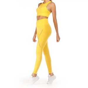 Ensemble de yoga pour femmes, soutien-gorge de sport sans manches et dos nu, leggings taille haute, tenue de sport 2 pièces, ensemble de yoga - Product Image 3
