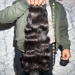 Extensiones de Cabello Humano Indio 100% Real, Ondulado Natural, Sin Enredos, Sin Procesar, Cutículas Alineadas - Product Image 1
