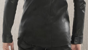 Camisa de Cuero de Ante para Hombre de la Mejor Calidad, Secado Rápido, Cuero Genuino, Verano, Frente Sólido, Tejido de Lona con Acabado Ecológico - Product Image 3