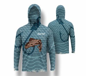 Sudadera con Capucha para Pesca Sprint, Protección Solar UPF 50, Secado Rápido, Manga Larga, Chaqueta Estampada para Actividades al Aire Libre - Product Image 1