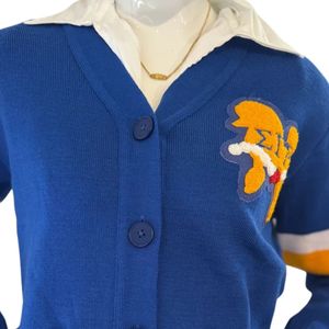 Women 1922 <b>Cardigan</b> Greek Inspired Button Front Long Sleeve Knitted Sweater Casual Sorority College Varsity Style Fashion - Product Image 3