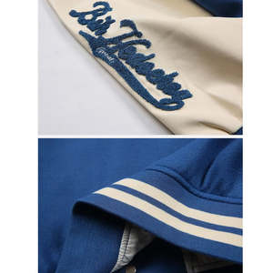 Chaquetas Varsity de Béisbol para Hombre de Alta Calidad, Fabricante OEM, Venta al Por Mayor, Cuello Alto, Decoración Bordada - Product Image 4