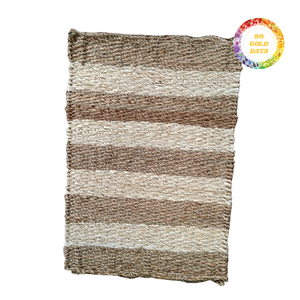 Tapis en jonc de mer artisanal de qualité supérieure, séché au soleil, en matériau végétal côtier, pour une décoration intérieure élégante, vente en gros - Product Image 2