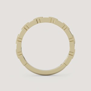 Bague chaîne à maillons 1,8 mm, solitaire minimaliste, délicate, moderne, pour usage quotidien, élégante, en or massif 14k 18k, prix d'usine - Product Image 4