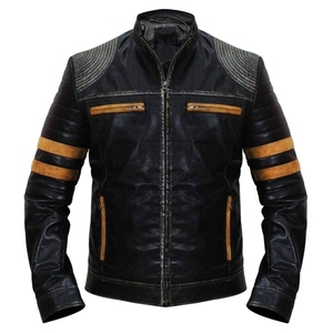 Manteaux chauds en cuir et fourrure pour hommes, collection automne-hiver 2026, personnalisables avec logo, haute qualité - Product Image 1