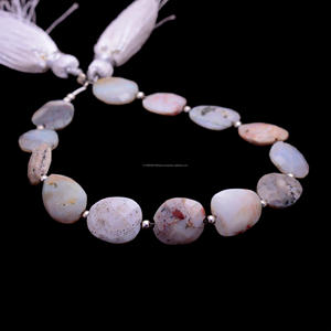 Premium Natural Australian Opal <b>Beads</b> Faceted Flat Tumble Shape 8 Inch 9x13 <b>to</b> 15x17 mm For <b>Making</b> Jewelry <b>Bracelet</b> Necklace - Product Image 2