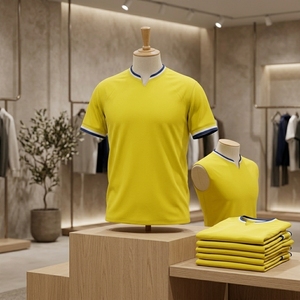 T-shirt de sport surdimensionné pour homme, respirant, écologique, séchage rapide, léger, décontracté, col en V, vêtements d'entraînement - Product Image 4